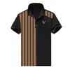 kk Zomer Merk Kleding Luxe Designer Polo Shirts Mannen Casual Polo Mode Snake Bee Print Borduren T-shirt High Street Heren polo's