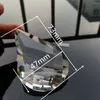 Chandelier Crystal Camal 1PCS 76 mm K9 Clear Glass Grid Gurd Prisms Wiselant Suncatcher Lampa Oświetlenie Części wiszące ozdoby dom