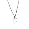 San Valentino Ghost Designer Collana Catene con etichetta a cuore per uomo Ciondolo teschio di lusso in acciaio inossidabile da donna Personalizza Cjewelers estetici