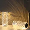 Tafellampen modern draadloos kristal rozenlicht el