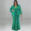 Vestidos plus sizes Mulheres vestido elegante Party Print Party 2023 Fall Casual Evening Robe Feminino vestido de luxo pano