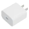 Typ C ładowarka ścienna PD 20W 12W Szybka Podróż Home Telefon komórkowy Adapter Power Adapter Szybkie ładowanie wtyczki US dla smartfonów Samsung Xiaomi