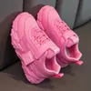 Sneakers Spring Kids Pu Girls Casual Mesh Solid Pink Light Boys White Hook Loop Kinderen Non Slip Sportschoen Fashion 230106
