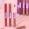 Lip Gloss Double Long Lasting Double-Ended With A Bright Finish Professional Makeup Lipstick Shimmery Glosses For