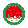 Christmas Decorations Snowman Santa Elk Party Decor Happy Year Xmas Floor Cover Outdoor Blanket Tree Skirt Carpet Mat