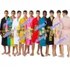Nightgown Brand Sleepwear Designer Robes Luxury Classic 100% Cotton Robe Men Kimono Warm Home Wear UnisEx Robes de banho K1739