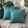 Pillow Case Pack Of 4 Outdoor Waterproof Throw Covers Decorative Garden Cushion Cases Square Pillowcases 18 X Inches