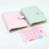 Macaron Loose-Leaf Diary Cover Pu Case A6 Size Multifunktionell anteckningsbok