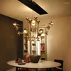 ペンダントランプモダンなLEDストーンデコメゾンハンギングライト照明照明備蓄シャンデリアキッチンダイニングバーランプリビングルーム