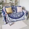 Deken Amerikaans land retro jacquard geweven deken sun moon good sofa gooi stofveilig kussen tapijt textiel druppel 230106