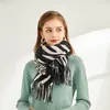 Schals 2023 europäischer und amerikanischer ethnischer Mode -Mode -Zebra -Muster Schal Pashmina Schal verdickt warm für Frauen