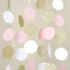 Party Decoration 2M Backdrop Curtains Star Paper Garland Banner Birthday Wedding Adult Anniversary Decor