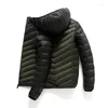 Hommes vers le bas Fad hommes vestes d'hiver et manteau veste légère vêtements d'extérieur Steetwear Hip Hop coupe-vent manteaux Parkas décontractés