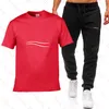 Hommes Sport Ensemble T-shirt Sportswear Designer Survêtement Deux Pièces Ensembles Casual T-shirt À Manches Courtes Et Pantalon Survêtement Course Jogging Costume Plus Taille 3XL