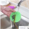 Cleaning Brushes Round Sile Brush Antiscald Nonstick Oil Kitchen Dish Washing Clean Hygienic Artifact Rag Vt1931 Drop Delivery Home Dh97G