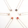 Роскошное ожерелье с подвеской в форме буквы Love, дизайнерские ювелирные цепочки для мужчин и женщин, подвески, звеньевая цепочка, золото, серебро, 20 цветов
