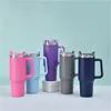 In stock!! 40oz Car Cups Tumbler With Handle Insulated Stainless steel Tumblers With Lids & Straw Travelling Coffee Mugs Thermos Cup A0047