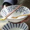 Schüsseln im japanischen Stil, 20,3 cm, Keramik, Hutschüssel, Unterglasurfarbe, Ramen-Nudeln, Suppe, Haushalt, Küche, großes Geschirr