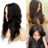 Best Selling human hair Topper for women 20inches natural color free part silk base hair toppers 6x6"