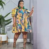 Robes grande taille femmes robe été imprimer blouse ample moulante mode tenues 2023 dame élégante jupe luxe fête soirée Maxi robe