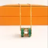 Luxury Pendant Necklace Letter Love Halsband Designer smyckekedjor för man kvinna hänge länk kedja guld silver 20 färg