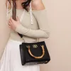 Bag women's bag 2023 new fashion Portable Single Shoulder Messenger simple letter banquet foreign temperament