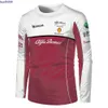 2023 F1 Team Fórmula 1 Camiseta Mens Verão Alfa Romeo Mangas Compridas e Mulheres Ao Ar Livre Esportes Extremos Entusiasta Off-Road