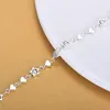 Link Bracelets Fashion Adjustable Chain Heart Star Charm Bracelet For Women Girls Party Trendy Jewelry Accessories Sl239