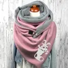 Sjaals en sjaals dames retro print Boheemse sjaalsjacht driehoek winter warme korte hoofddoek oversized