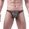 UNDUTANT 3 PCS/LOT Leopar Baskılı Seksi Erkek Çamaşırı Sırtsız Bikini Kılavuzları Eşcinsel Bulge Tecesi Cueca Lingerie Erkekler Panties