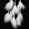Interior Decorations Car Styling Creative Dream Catcher Net Feathers Fluff Wind Chimes Romantic Ornament Decoration Lovely Gift Handmade