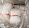 Emballage cadeau 100pcs 80 / 100mm enveloppe en plastique sacs d'emballage à bulles blanches PE sac transparent antichoc double film