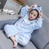 Pajamas Autumn Girls Cute Sets Winter Little Girl Coral Fleece Homewear Baby Flannel Long Sleeve Princess Kids Outfits 230106