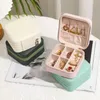 Pochettes à bijoux boîte organisateur de haute qualité Portable en cuir étanche voyage boucles d'oreilles collier anneau affichage cadeau