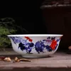 Miski jingdezhen ceramiczne miski ryżowe kwiaty rooster home vintage zupa zupa zupa ramen zapasy kuchenne