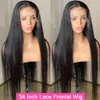 NXY LACE WIGS HD 13x6 Mänskligt hår front för kvinnor föregick 180% brasiliansk remy 30 40 tum rak front 230106