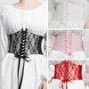 Belts Fashion Women Waist Corset Flower Embroidery Elastic Waistband Black White Red Pink Wide Lace Slimming Body