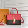 Tasarımcı Çantalar Kilit Tote Çanta Çanta Çantası Crossbody Omuz Torbası Kadın Çanta Lüks Çantalar El Messenger Çantaları 44141 Metalik Moda Çantaları