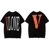 Designer heren t-shirt vrienden brief print Big v heren korte mouw hiphopstijl zwart wit oranje maat s-3xl