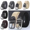 Belts Men Vintage Casual Male Jeans Strap Weave Waist Band Pin Buckle Waistband Nylon Braided Belt