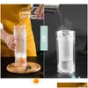 Autre Drinkware Transparent Self Seal Drink Bag Avec St Frosted Plastic Beverage Diy Container Party Fruit Juice Drinks Pouch Drop D Dhybg