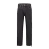 Calças laterais zíper reto preto lavado jeans para homens casual oversized denim calças unissex jean231u