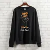 Women's Hoodies Sweatshirts BLINGPAW Teddy Bear Ride Out Letter Printed Unisex Crewneck Sweatshirt Heavy Blend Crew Neck Loose Long Sleeve 230105