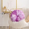 Oreiller De Luxe Ins Siège Rond Fantaisie Tie Dye Chaise De Bureau Dos Lombaire Mignon En Peluche Canapé Jeter Décor À La Maison