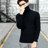 Maglioni da uomo maglione a collo alto da uomo 2023 autunno inverno lavoro a maglia coreano pullover ispessito tinta unita taglie forti 4XL / 5XL 120 kg