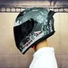 スケートヘルメットブランド本物のjiekai 316高品質のフルフェイスオートバイの男性レースドットカスケイロカスク230106