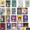 ألعاب البطاقة 220 أنماط Tarots Witch Rider Smith Waite Shadowscapes Wild Tarot Deck Board Cards with Colorf Box English Version D Dhpvo