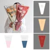 Gift Wrap 30/50pcs Plastic Phnom Penh Triangle Gifts Bag Flower Packaging Cone Shape Bags For Valentine Wedding Party Bouquet Decoration