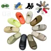 2023 Glaasjes slippers Desert Sand Earth Bruin Bot Witte gloed Groene Enflame Oranje okerkleurige hars roet flip flop slippers ontwerpers sandalen