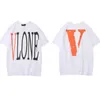 디자이너 남자 티셔츠 친구 편지 인쇄 큰 V 남자 짧은 슬리브 힙합 스타일 검은 흰색 오렌지 크기 S-3XL
